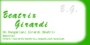 beatrix girardi business card